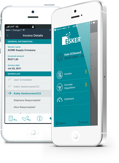 Esker Anywhere mobile app Esker Anywhere mobile app